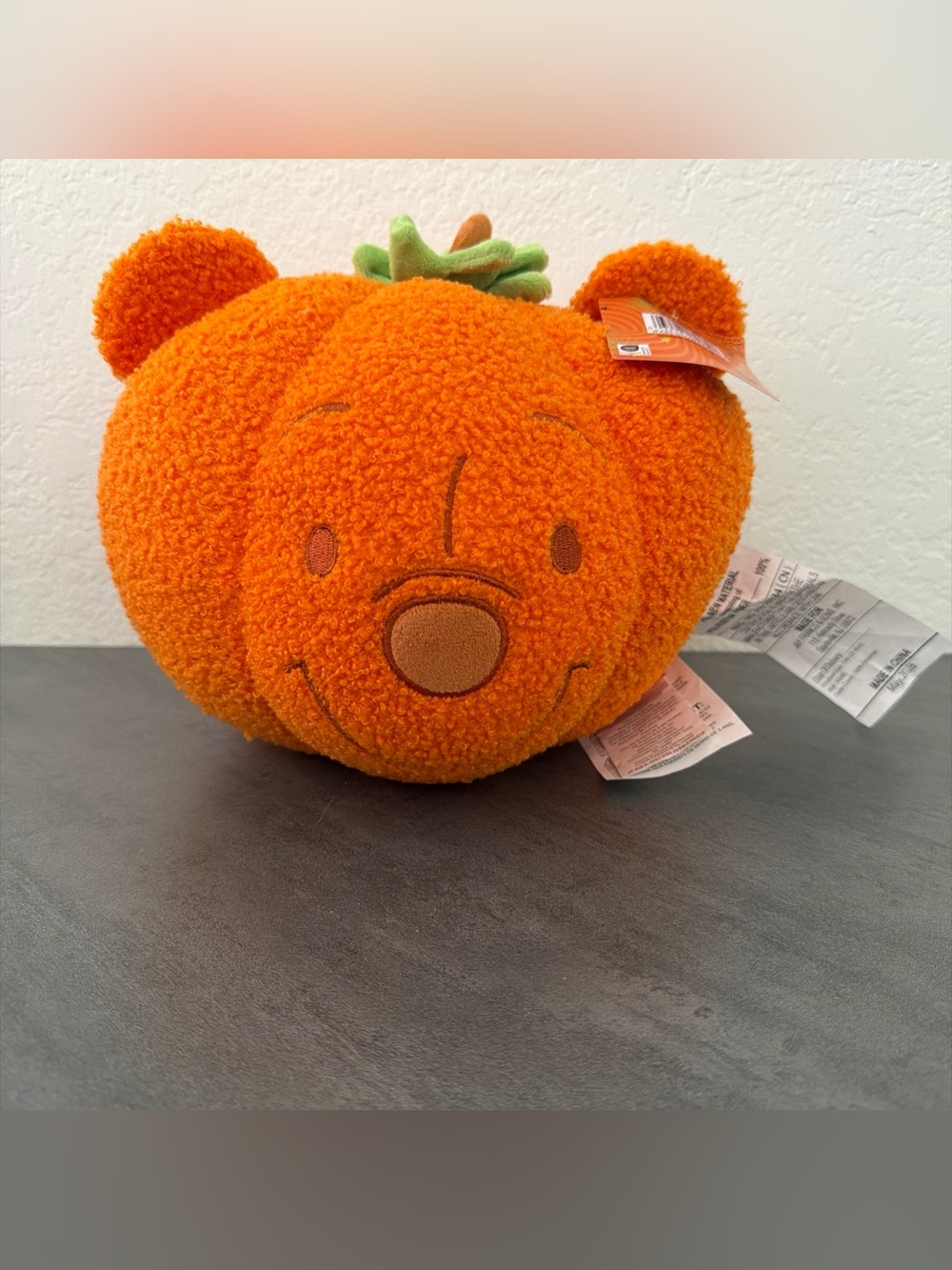 Aldi x Disney WINNE THE POOH Pumpkin 10” Plush Pillow Viral Halloween Fall 2026